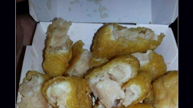 The offending McNuggets as shared on the Facebook page "Name, Shame and Praise Illawarra". 
