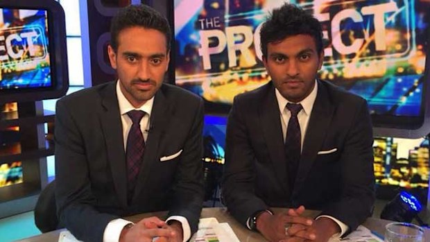 Waleed Aly and Nazeem Hussain. (Twitter)