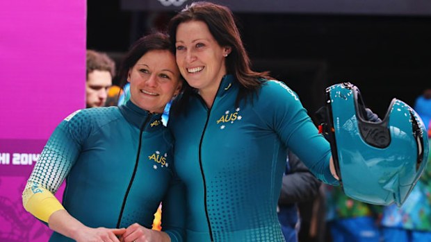 Astrid Radjenovic (L) and Jana Pittman (R). (Getty)