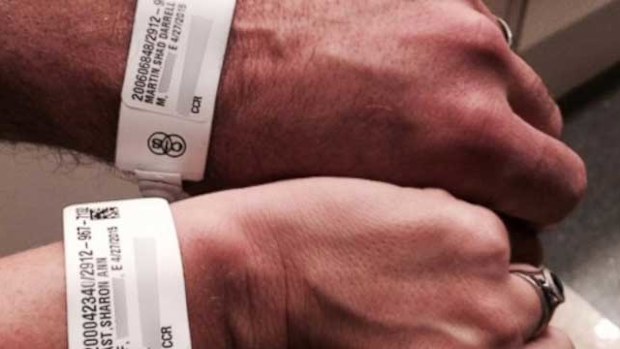 Shari and Shad Martin were diagnosed with cancer within weeks of each other. (Supplied)