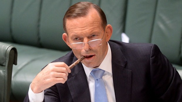 Tony Abbott in parliament. (AAP)