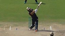 Glenn Maxwell hits a six in the PSL.