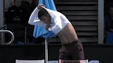 Canadian star Felix Auger-Aliassime had a bit of a wardrobe malfunction.