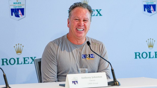 Anthony Johnston during a Sydney Hobart Yacht Race 2023 Press Conference at Cruising Yacht Club.