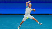 Diego Schwartzman in action.