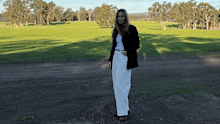 Aussie actress Melissa George has returned to her native Perth for a visit, years after once snubbing her home country in an infamous interview.