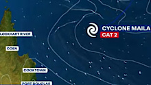 Slow-moving Severe Tropical Cyclone Maila heading towards Queensland