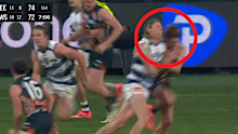 Blicavs is in hot water for bumping Whitfield.