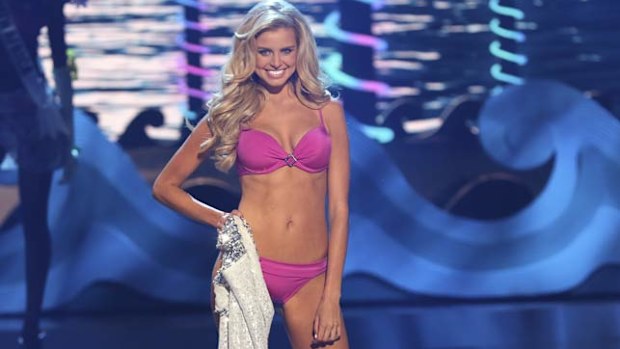 Tegan Martin strutted into the top 10 thank to her awesome showing in the swimwear section. (Getty)