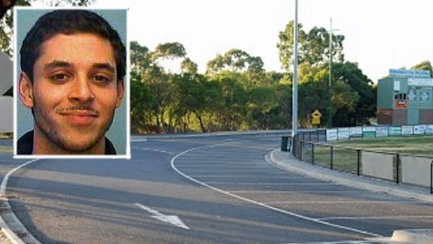 The Melbourne sporting reserve where James Russouw, inset, was found dead and incinerated in 2008. (Photos: Victoria Police).