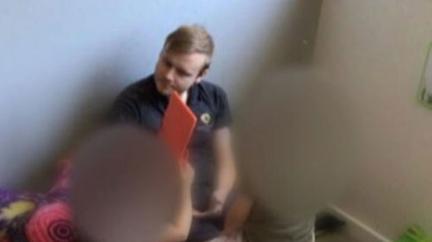 A concerned Melbourne father has uncovered that alleged paedophile Joshua Brown worked at his daughter's childcare last year but the centre hasn't been included on the official police investigation list. Abraham Khoury took his little girl to be tested and said he was furious her carers haven't been upfront with parents. Brown was working at Milestones Early Learning Centre in Greensborough on December 5 last year and sitting next to Khoury's little girl.