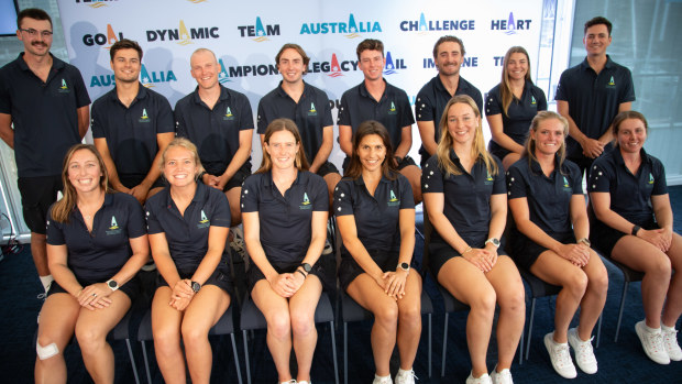 Members of Australia's new America's Cup campaign squad.