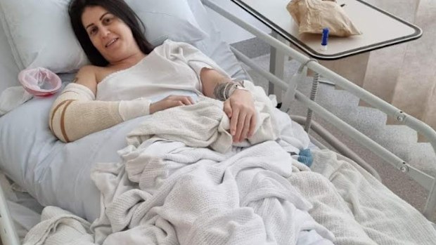 A pregnant single mum-to-be has called for action over ebikes after being badly hurt in a hit and run in Sydney CBD.Sarah Briscoe-Hough, 35, from Neutral Bay was heading to catch a bus after watching some of the Mardi Gras parade in Sydney in February.