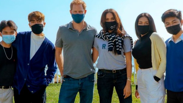 Prince Harry and Meghan hired a lavish Californian house to record a mental health podcast