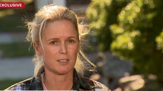 Catherine Taylor woke up at 4.30am on Tuesday and saw three teenagers downstairs in her home - two of them were armed with knives