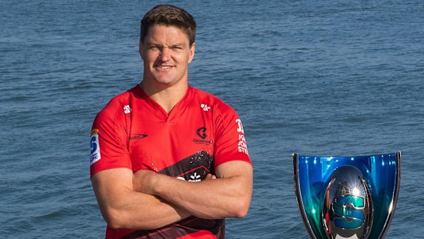 Crusaders captain Scott Barrett and Chiefs captain Luke Jacobson.