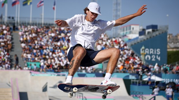Men's street gold medallist Jagger Eaton, 23, in action.