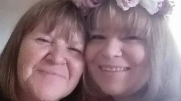 Murdered mother Simone Fraser (left) pictured with daughter Lacey Wilson (right), who today had her mothers trial delayed due to a mix-up by Corrections Victoria.  