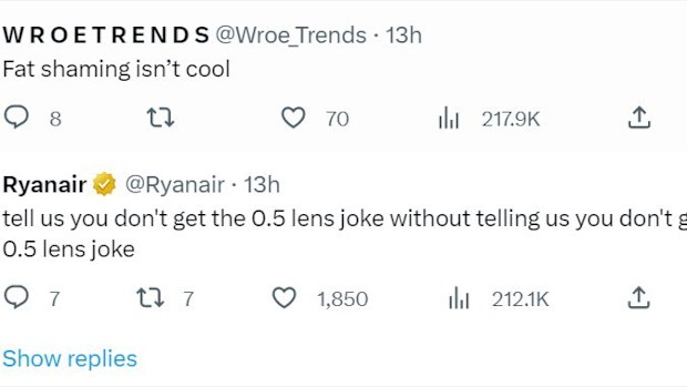Twitter @ryanair