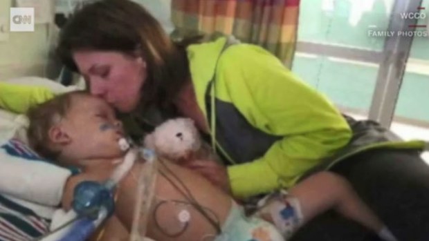 Mother hears son's heart beat inside transplant recipient