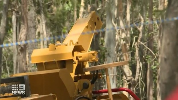The next weekend Saunders' body was found in the chipper.