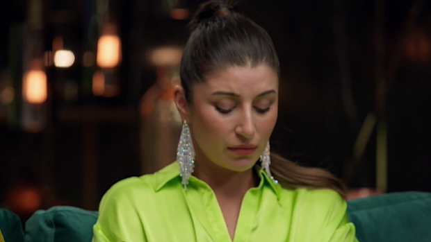 Claire cries on the couch MAFS 2023