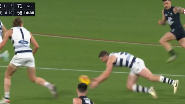 Dangerfield went down in an innocuous act.