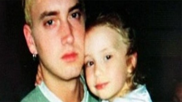 Eminem and daughter Hailie Jade Scott Mathers.