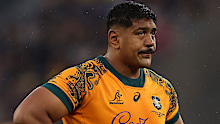 Will Skelton of the Wallabies in action.