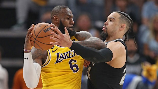 LeBron James and Dillon Brooks battle in Memphis' win. 