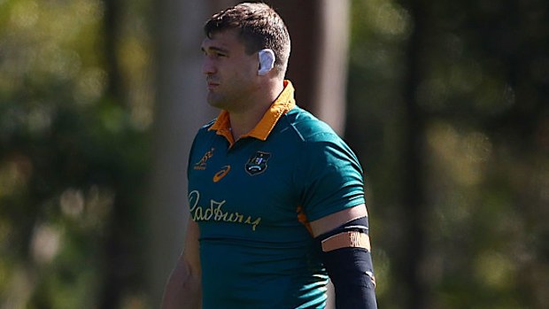 Carter Gordon, Wallabies antrenmanında.