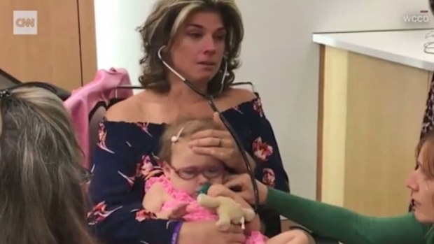 Mother hears son's heart beat inside transplant recipient