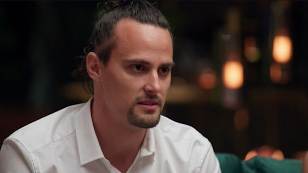 Jesse speaking at Commitment Ceremony Season 10 MAFS 2023