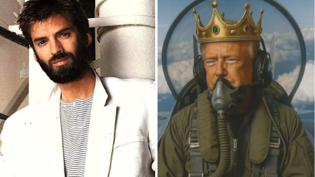 Kenny Loggins Danger Zone Donald Trump No King protests artificial intelligence video