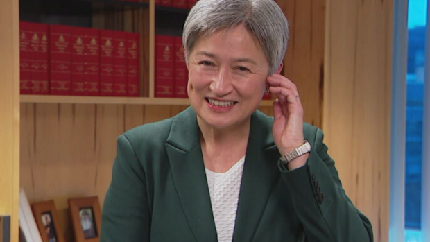 Penny Wong evacuation alarm Adelaide Today Show September 10, 2025