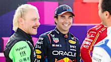 Valtteri Bottas and Sergio Perez on the grid.