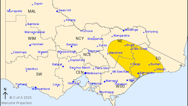 The Gippsland region in Victoria is bracing for huge storms today.