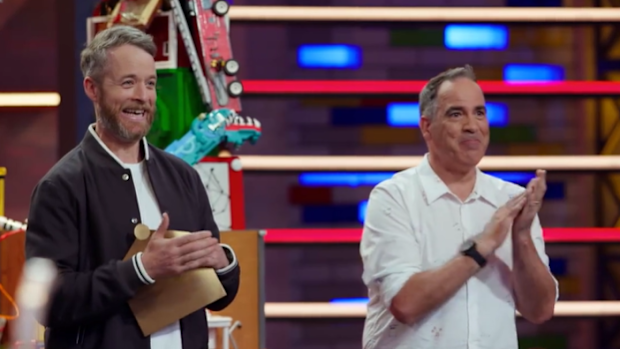 EMBARGO 8:30PM 23/6/2025 LEGO Masters Grand Masters of the Galaxy grand finale winners announced Hamish Blake and Brickman