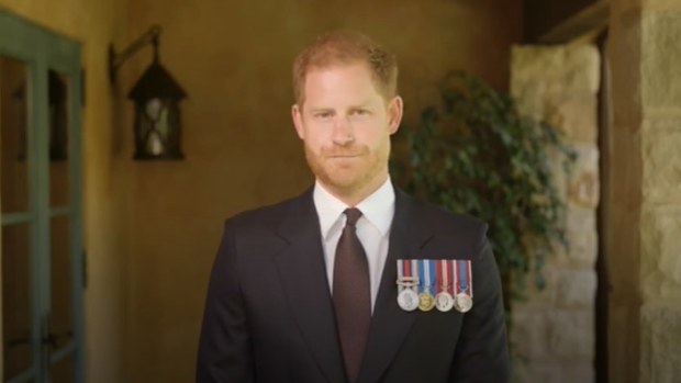 Prince Harry presenting the Military Times Service Members of the Year award