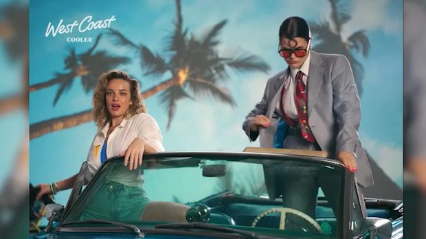Abbie Chatfield stars in the new West Coast Cooler ad.
