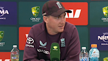 Harry Brook in his press conference. 