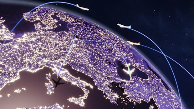 Europe Map w/ Planes 