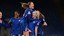 Ellie Carpenter celebrates after dazzling against Barcelona.