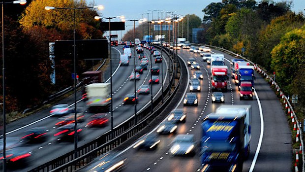 File photo of traffic on the M1. (AAP)