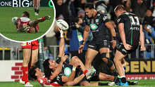 Dallin Watene-Zelezniak scores game-saving try.