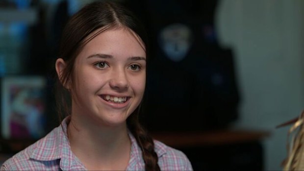 They told her "girls couldn't ride bulls", but 12-year-old Bella Brinner wasn't going to cop that.