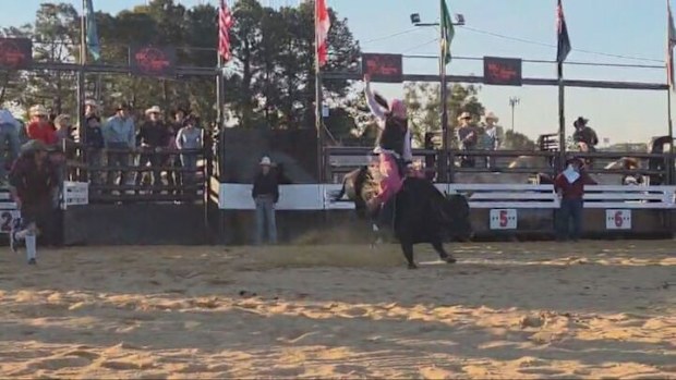 She might still be in primary school, but the daring Queenslander competes in a sport that would scare the chaps off most folks.