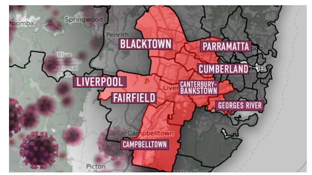 The high risk local government areas in Sydney have been extended.