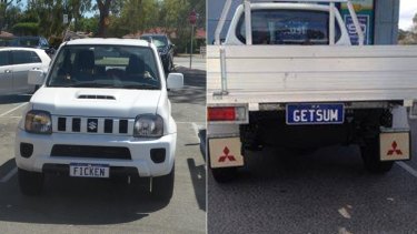 department of transport wa personalised number plates
