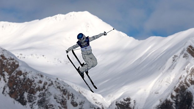 Eileen Gu of Team People's Republic in action during the Women's Freestyle Slopestyle Qualification.